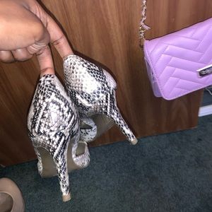 snakeskin heels